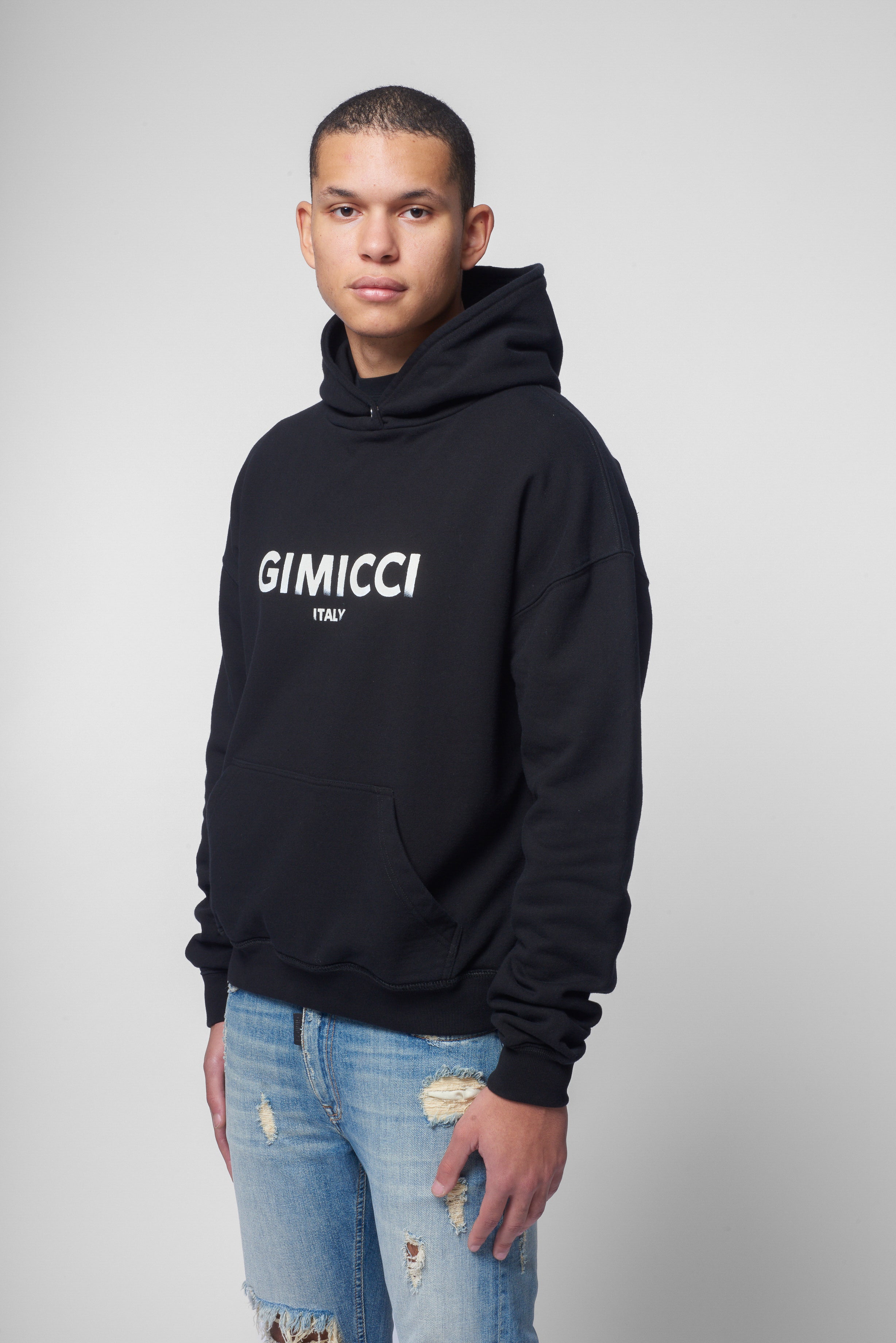 Hooded Sweatshirt in Nero