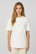 Regular Fit T Shirt in Bianco, small print logo