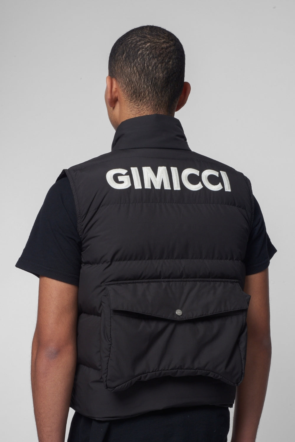 Technical Multi Pocket Gillet in Nero
